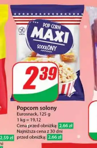 Dino Popcorn solony Eurosnack, 125 g oferta