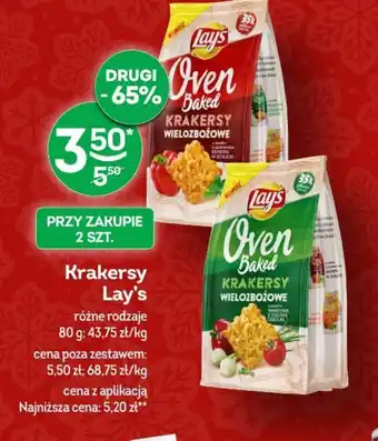 Żabka Krakersy Lay's 80g oferta