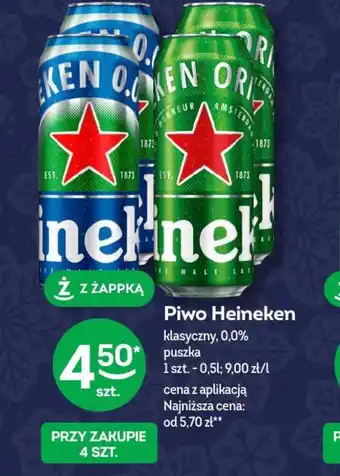Żabka Piwo Heineken 0,5 l oferta