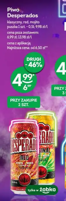 Żabka Piwo Desperados 0,5 l oferta