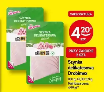Żabka Szynka delikatesowa Drobimex 100 g oferta