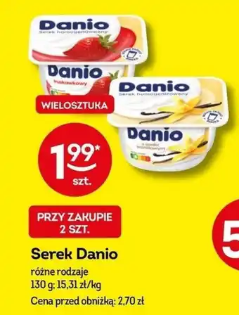 Żabka Serek Danio 130 g oferta