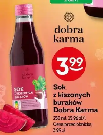 Żabka Sok z kiszonych buraków Dobra Karma 250 ml oferta