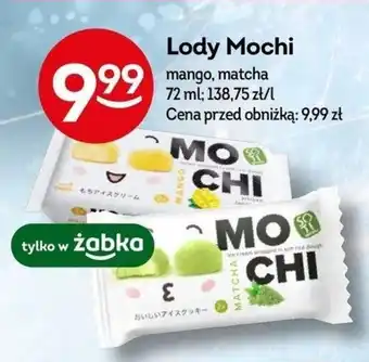 Żabka Lody Mochi 72 ml oferta