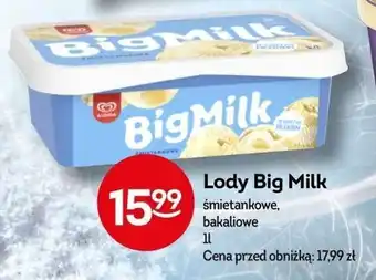 Żabka Lody Big Milk 1 l oferta
