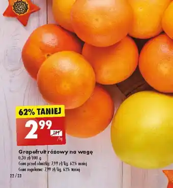 Biedronka Grapefruit różowy na wagę 1 kg oferta