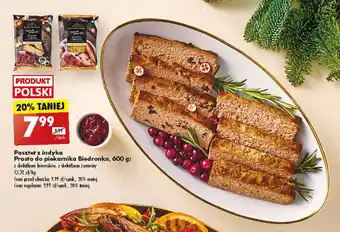 Biedronka Pasztet z indyka Prosto do piekarnika Biedronka, 600 g oferta