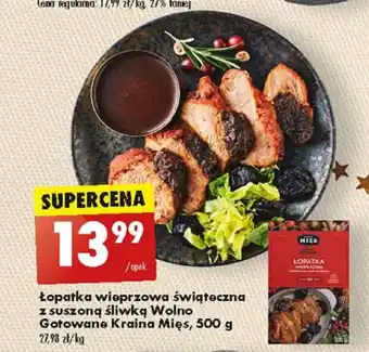 Biedronka Łopatka wieprzowa świąteczna z suszoną śliwką Wolno Gotowane Kraina Mięs, 500 g oferta