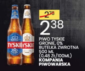 Wafelek Piwo Tyskie Gronie, 0% 500ml oferta