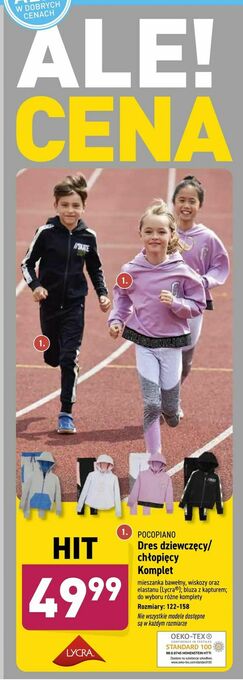 ALDI Dres dziewczęcy/ chłopięcy Komplet oferta
