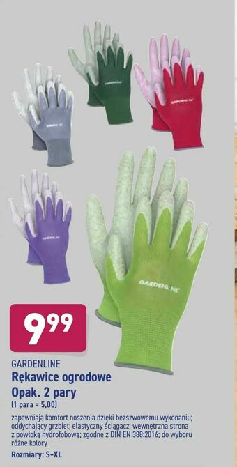 ALDI Rękawice ogrodowe Opak. 2 pary oferta
