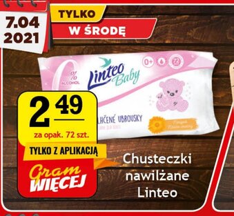 Gram Market Chusteczki nawilżane Linteo 72szt. oferta
