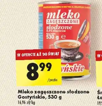 Biedronka Mleko zagęszczone słodzone Gostyńskie, 530 g oferta