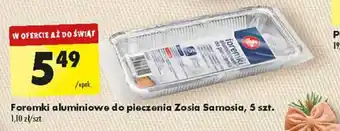 Biedronka Foremki aluminiowe do pieczenia Zosia Samosia, 5 szt. oferta