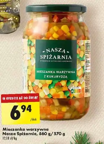 Biedronka Mieszanka warzywna Nasza Spiżarnia, 860 g/570 g oferta