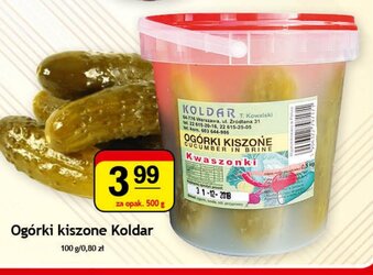 Gram Market Ogórki kiszone Koldar 500g oferta