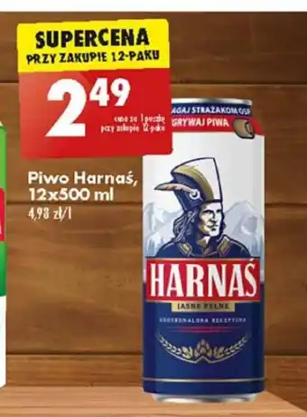 Biedronka Piwo Harnas, 12x500 ml oferta