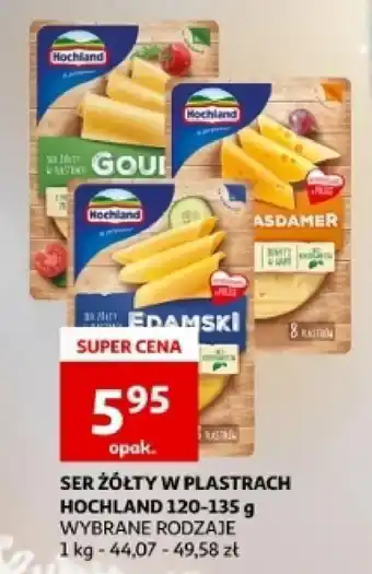 Auchan SER ŻÓŁTY W PLASTRACH HOCHLAND 120-135 g oferta