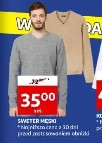 Auchan SWETER MĘSKI oferta