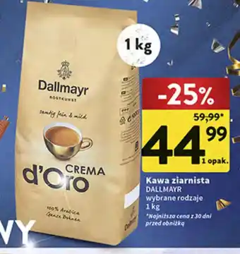 Intermarche Kawa ziarnista DALLMAYR 1 kg oferta