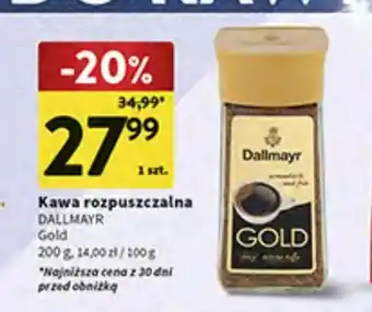 Intermarche Kawa rozpuszczalna DALLMAYR 200g oferta