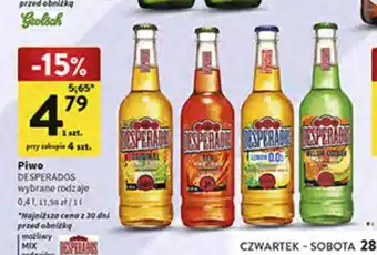 Intermarche Piwo DESPERADOS 0,4l oferta