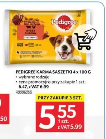 Selgros PEDIGREE KARMA SASZETKI 4 x 100 G oferta