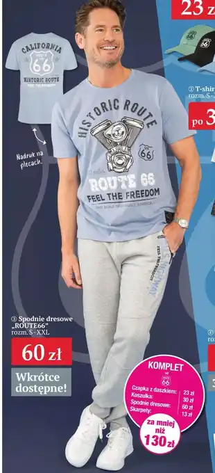Woolworth Spodnie dresowe ,,ROUTE66" oferta
