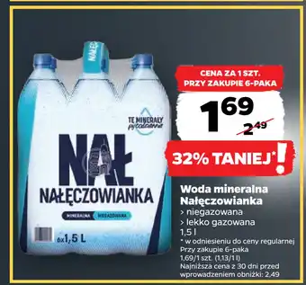 Netto Woda mineralna nałęczowianka oferta