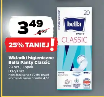 Netto Wkładki higieniczne bella panty classic oferta