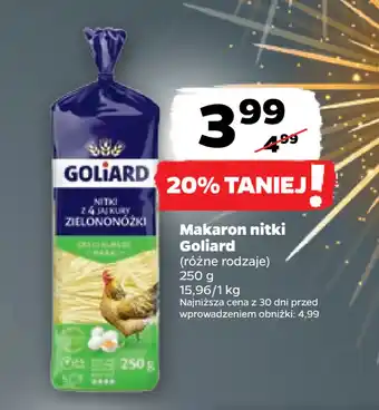 Netto Makaron nitki goliard oferta