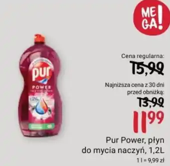Rossmann Pur Power, płyn do mycia naczyń, 1,2 L oferta