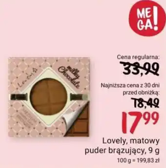 Rossmann Lovely, matowy puder brązujący, 9 g oferta