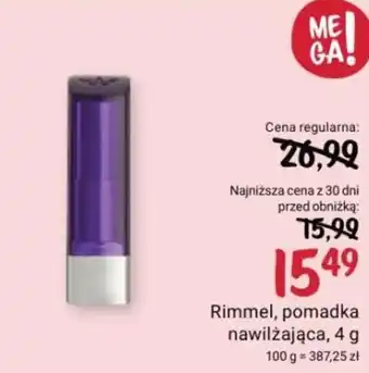 Rossmann Rimmel, pomadka nawilżająca, 4 g oferta