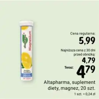 Rossmann Altapharma, suplement diety, magnez, 20 szt. oferta