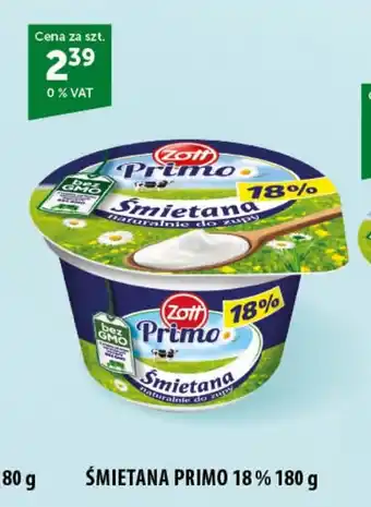 Eurocash Cash & Carry ŚMIETANA PRIMO 18% 180 g oferta