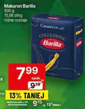 Delikatesy Centrum Makaron Barilla 500g oferta