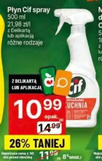 Delikatesy Centrum Płyn Cif spray 500 ml oferta