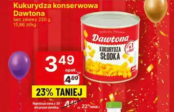 Delikatesy Centrum Kukurydza konserwowa Dawtona 220g oferta