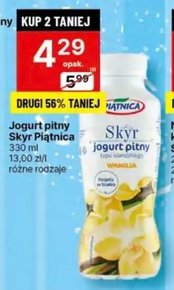 Delikatesy Centrum Jogurt pitny Skyr Piątnica 330 ml oferta