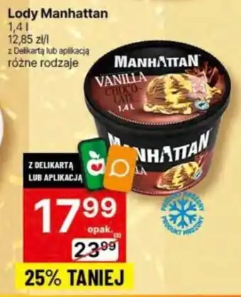 Delikatesy Centrum Lody Manhattan 1,4 l oferta