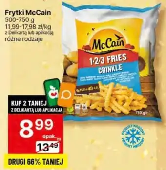 Delikatesy Centrum Frytki McCain 500-750 g oferta