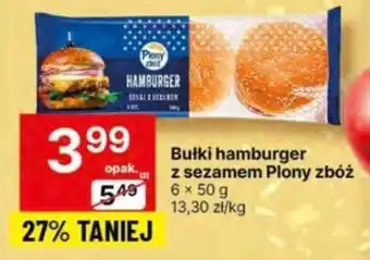 Delikatesy Centrum Bułki hamburger z sezamem Plony zbóż 6 x 50 g oferta