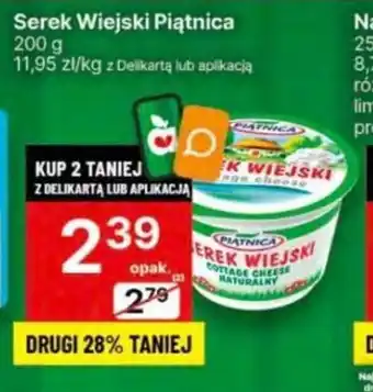Delikatesy Centrum Serek Wiejski Piątnica 200 g oferta