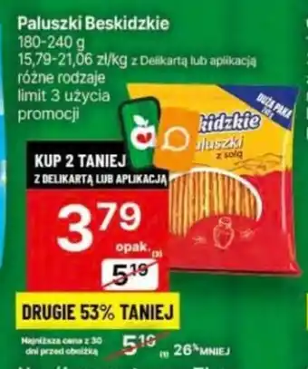 Delikatesy Centrum Paluszki Beskidzkie 180-240 g oferta