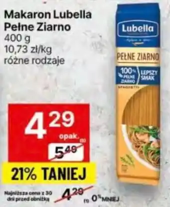 Delikatesy Centrum Makaron Lubella Pełne Ziarno 400 g oferta