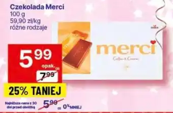 Delikatesy Centrum Czekolada Merci 100 g oferta