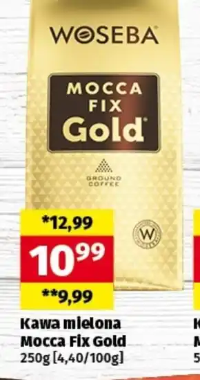 Społem Woseba mocca fix gold kawa palona mielona 250 g oferta