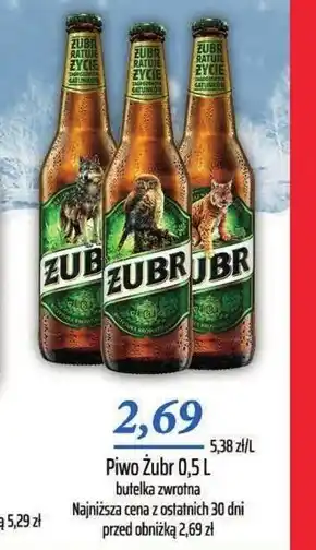 Społem Żubr piwo jasne 500 ml oferta