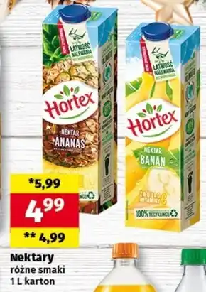 Społem Hortex nektar banan 1 l oferta